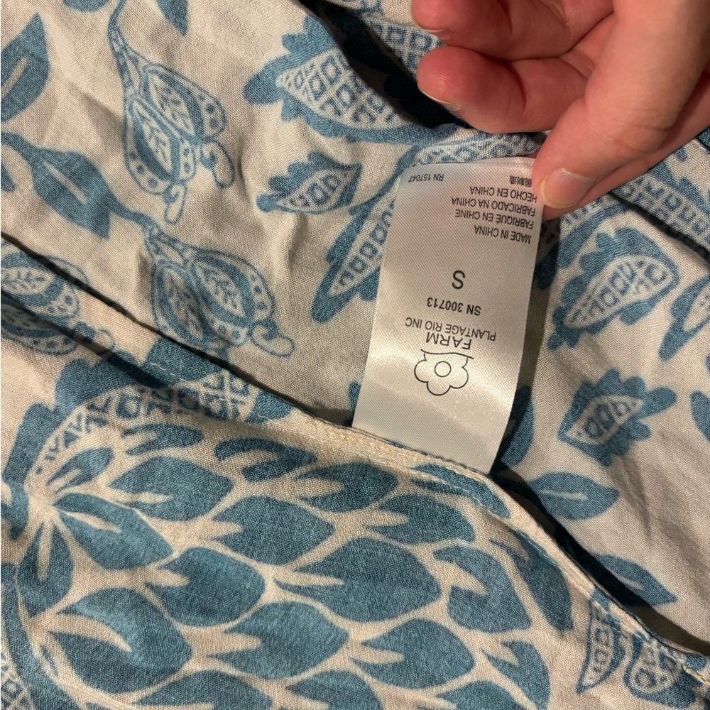 Farm Rio pineapple garden wrap maxi dress NWOT S - Picture 11 of 11